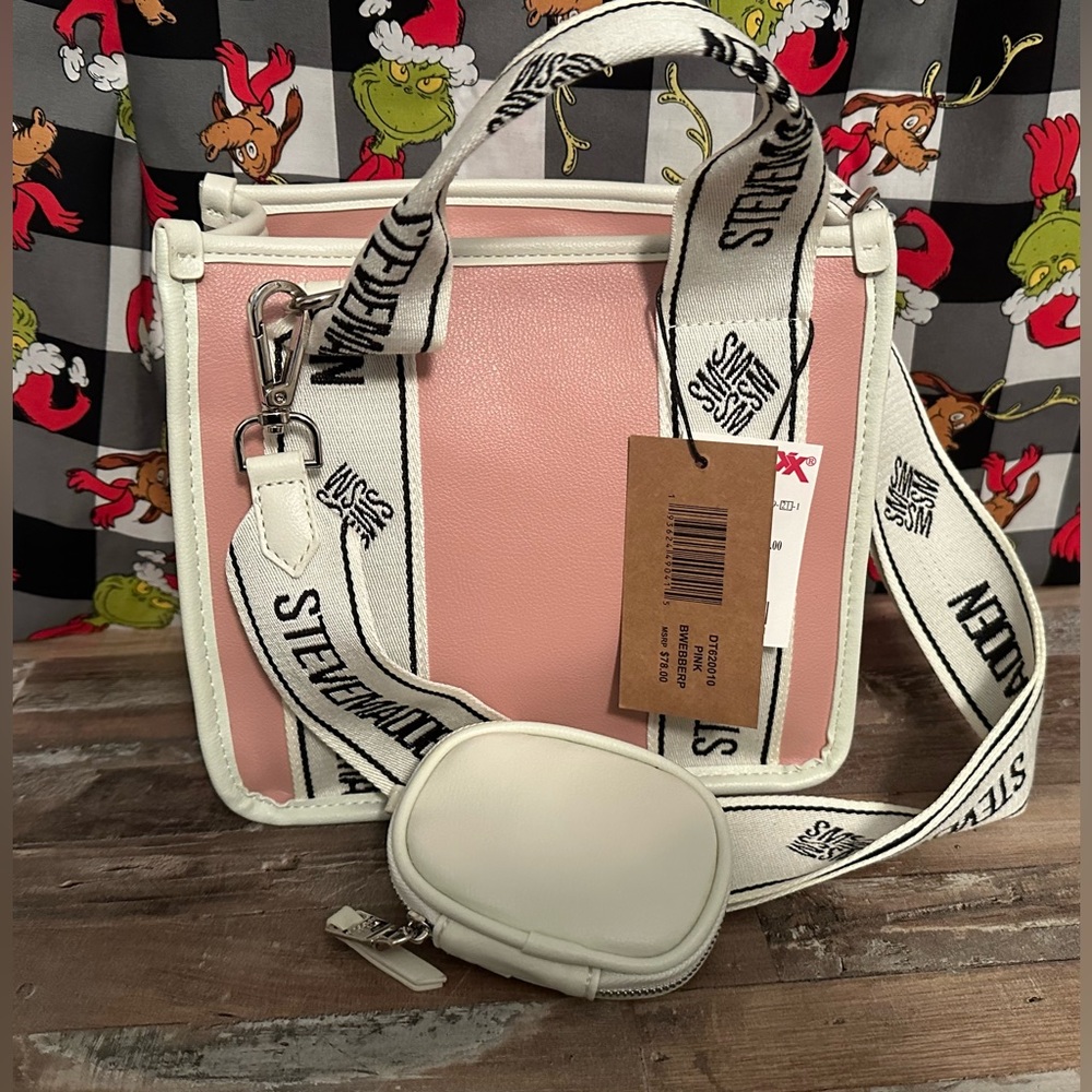 Steve Madden Pink Bwebber Webber Tote